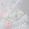 Pine * | Northlight 2 Pre-Lit Medium Snow White Artificial Christmas Tree Multicolor Lights