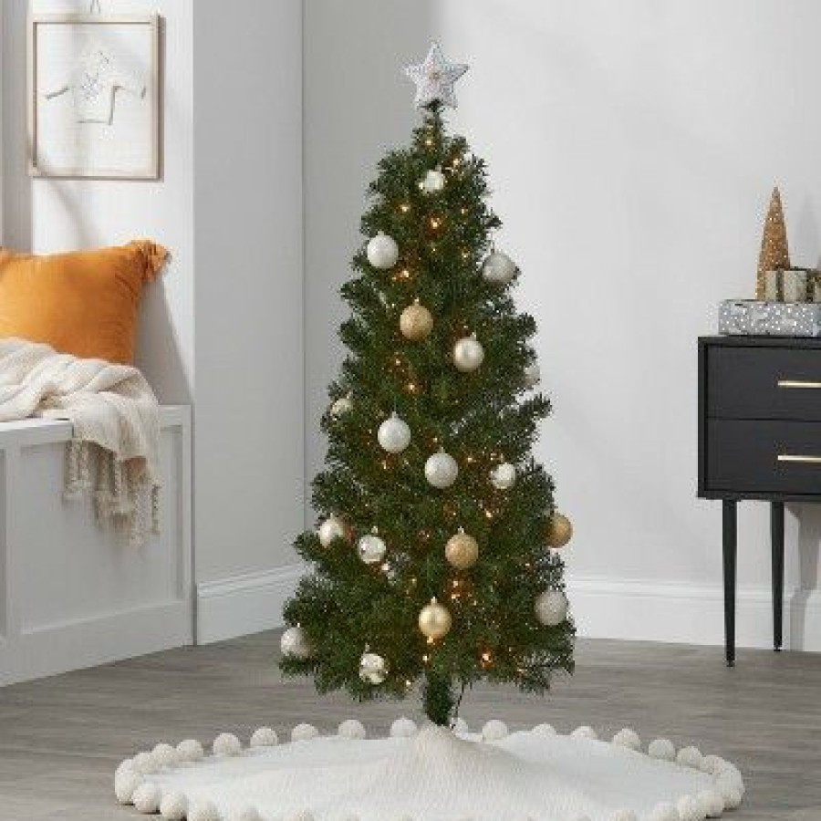 Alberta Spruce * | 4' Pre-Lit Alberta Artificial Christmas Tree Clear Lights Wondershop