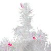 Pine * | Northlight 2 Pre-Lit White Iridescent Pine Artificial Christmas Tree Pink Lights