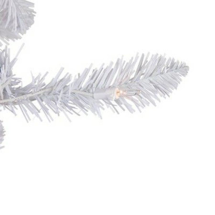 Pine * | Northlight 9 Pre-Lit Rapids White Pine Pencil Artificial Christmas Tree, Clear Lights