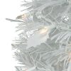 Pine * | Northlight 6 Pre-Lit White Tinsel Pop-Up Artificial Christmas Tree, Clear Lights