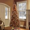 Pine * | 6.5Ft Pre-Lit Rose Gold Tinsel Artificial Christmas Tree Puleo