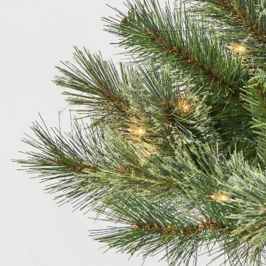 Pine * | 2Pc 3' Pre-Lit Virginia Pine Potted Artificial Christmas Tree Clear Lights Wondershop