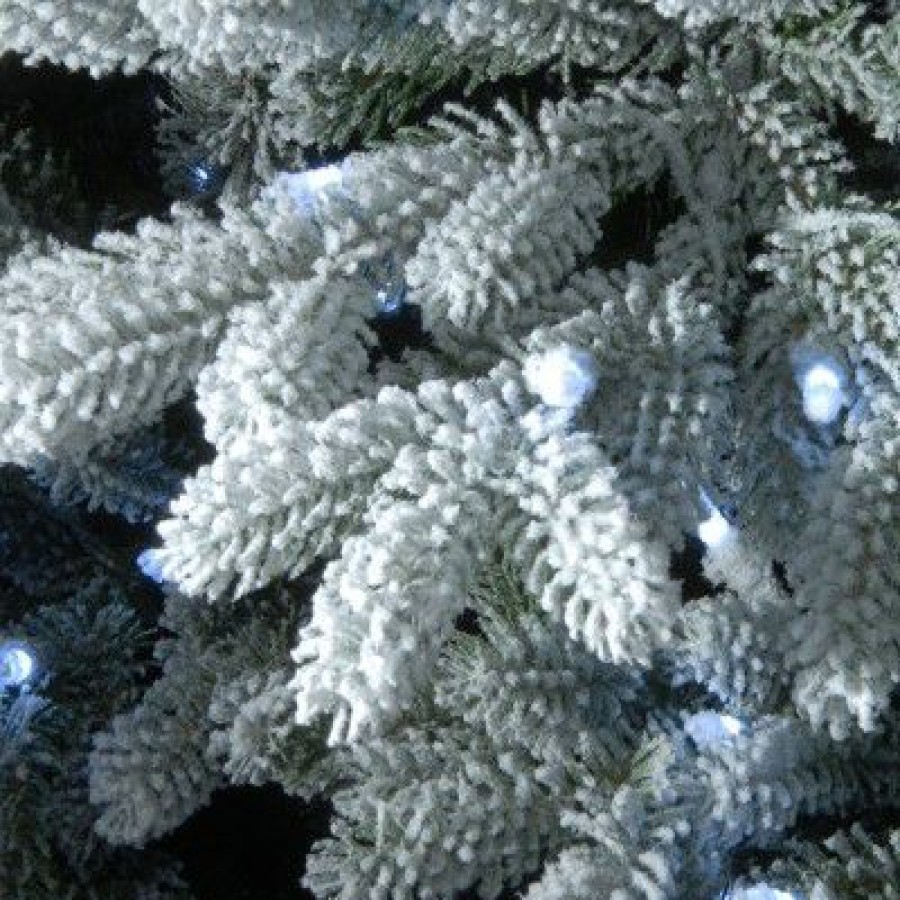 Spruce * | National Tree Company 7.5 Ft. Snowy Hamilton Spruce Tree With Cool White Led Lights