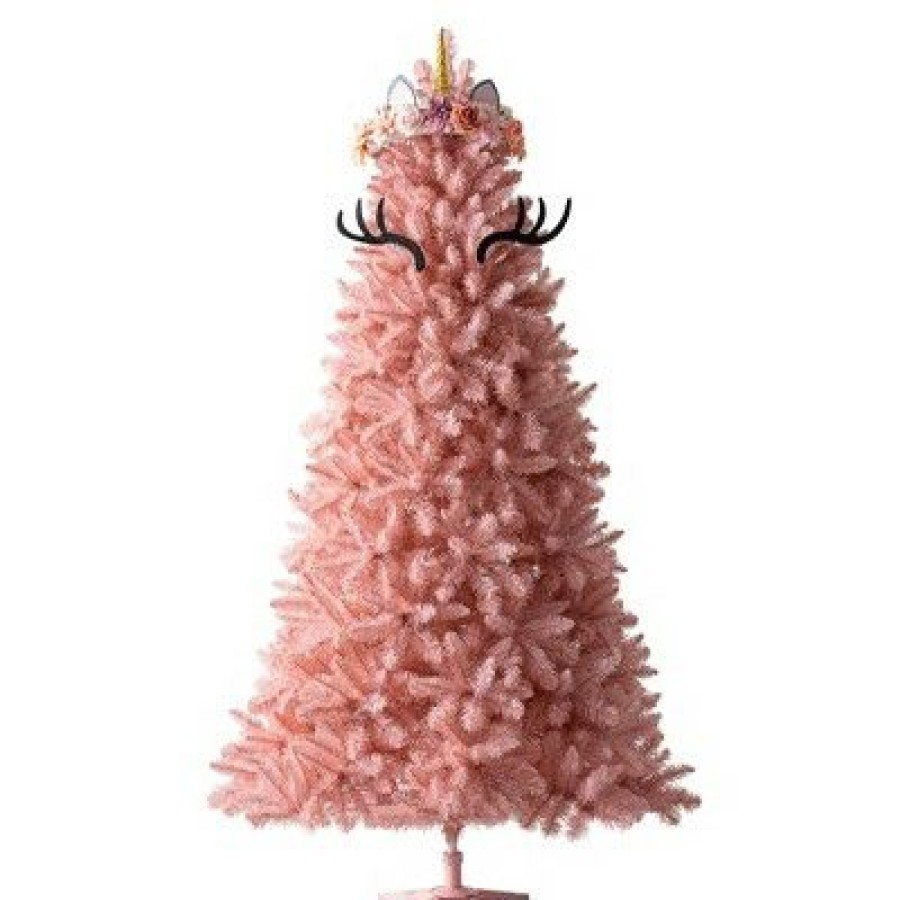 Unidentified Plant Variety * | Treetopia Pretty In Pink 6-Foot-Tall Artificial Full Bodied Unlit Christmas Tree Colorful Holiday Decoration With Premium Pink Stand And Easy Assembly