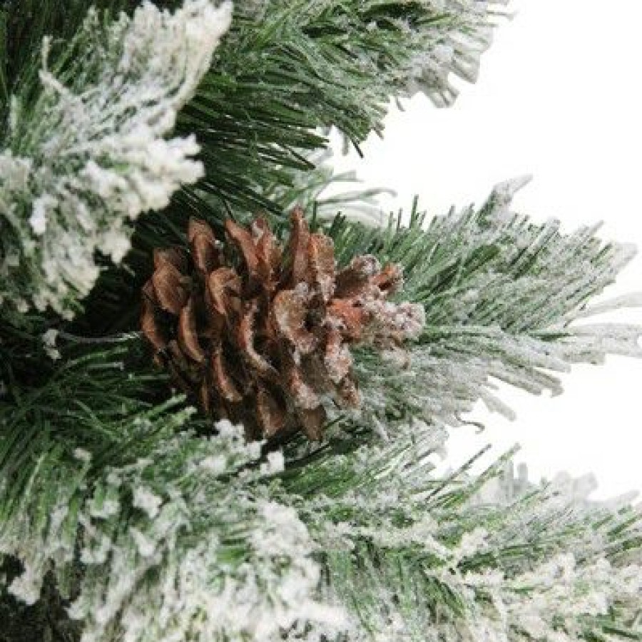 Pine * | Northlight 7 Flocked Angel Pine Artificial Christmas Tree Unlit