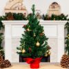 Fir Wood * | Best Choice Products 22In Pre-Lit Tabletop Artificial Christmas Tree W/ Led Lights, Berries, Ornaments