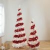 Pine * | Northlight 6 Pre-Lit Candy Cane Pop-Up Artificial Christmas Tree, Clear Lights