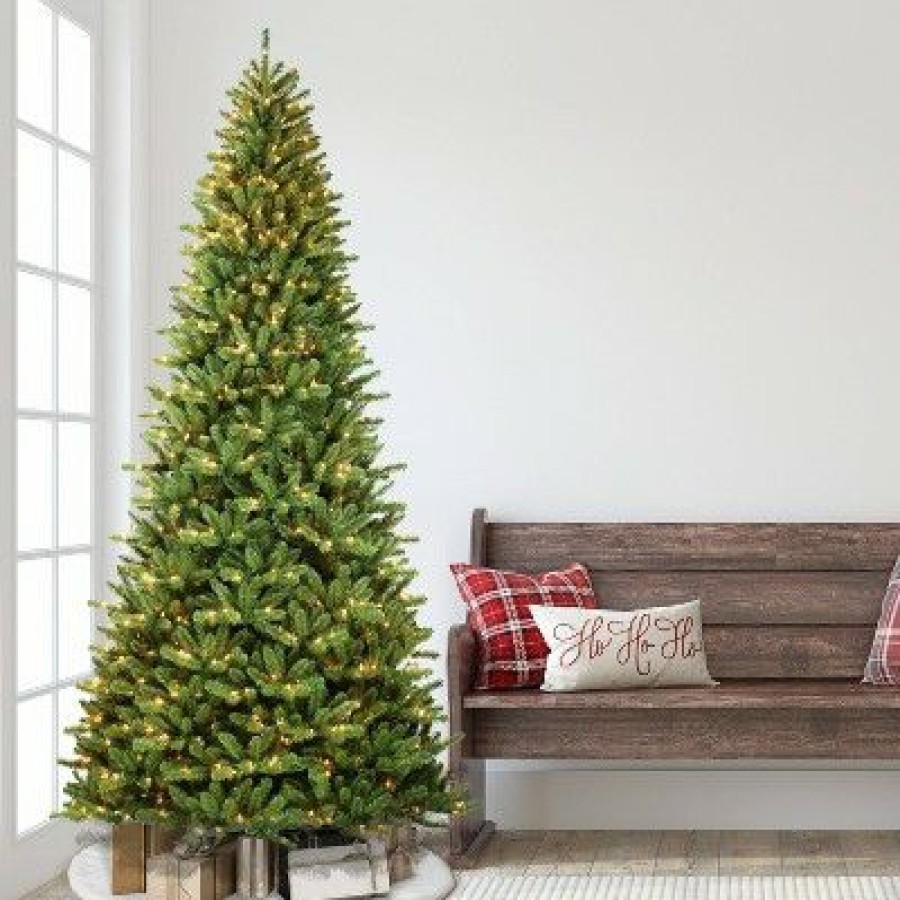 Douglas Fir * | 10Ft Puleo Pre-Lit Full Berkshire Fir Artificial Christmas Tree Clear Lights