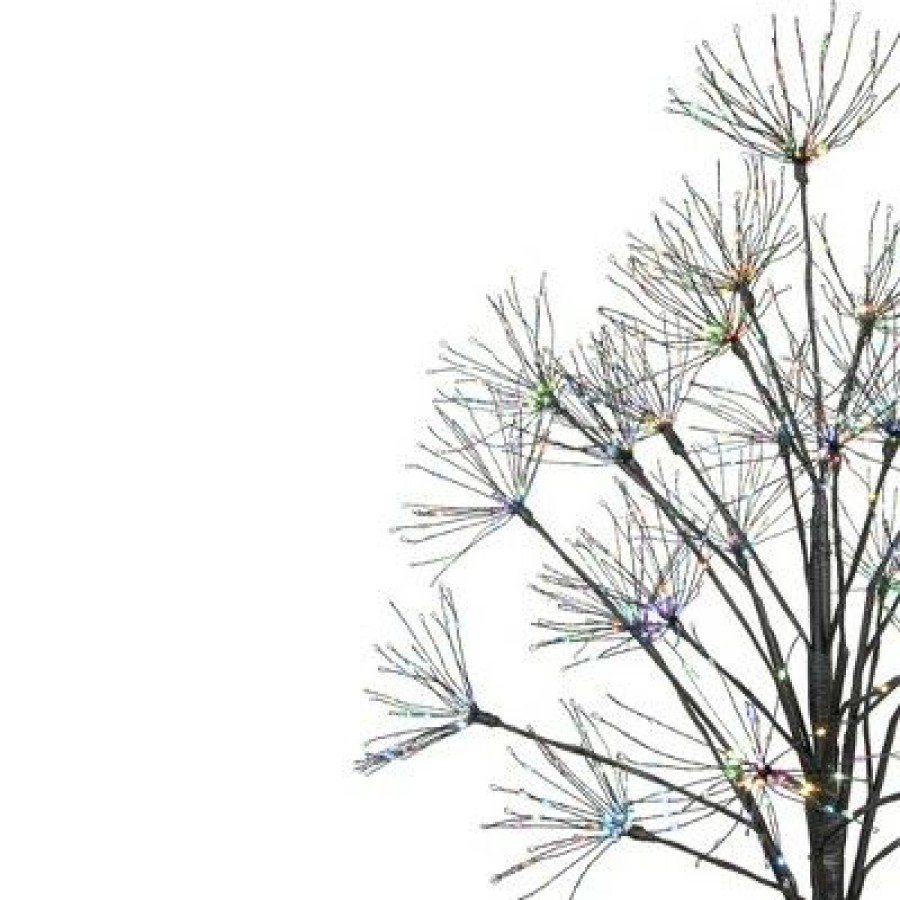 Pine * | Northlight 5 Led Lighted Christmas Fireworks Tree, Multi-Color Lights