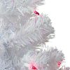 Pine * | Northlight 2 Pre-Lit White Pine Slim Artificial Christmas Tree Pink Lights