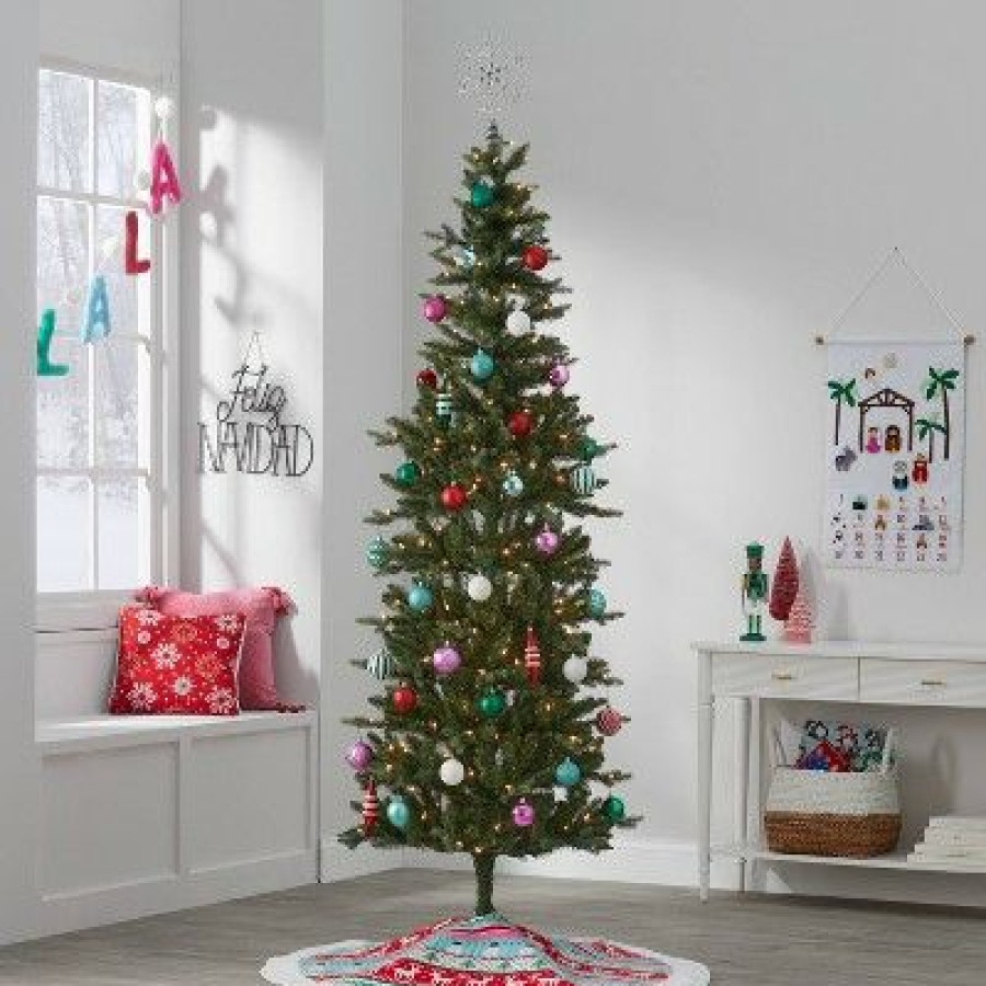 Balsam Fir * | 7' Pre-Lit Slim Balsam Fir Artificial Christmas Tree Clear Lights Wondershop