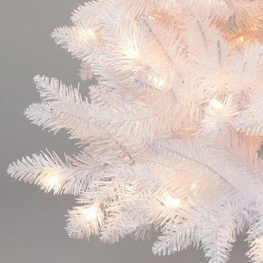 Alberta Spruce * | 4' Pre-Lit White Alberta Artificial Christmas Tree Clear Lights Wondershop