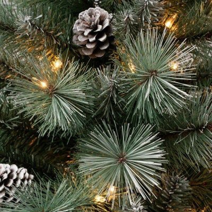 Pine * | National Tree Company Pre-Lit Perry Pine Hinged Artificial Christmas Tree Clear Lights