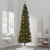 Alberta Spruce * | 9' Pre-Lit Slim Alberta Spruce Hinged Artificial Christmas Tree Clear Lights Wondershop