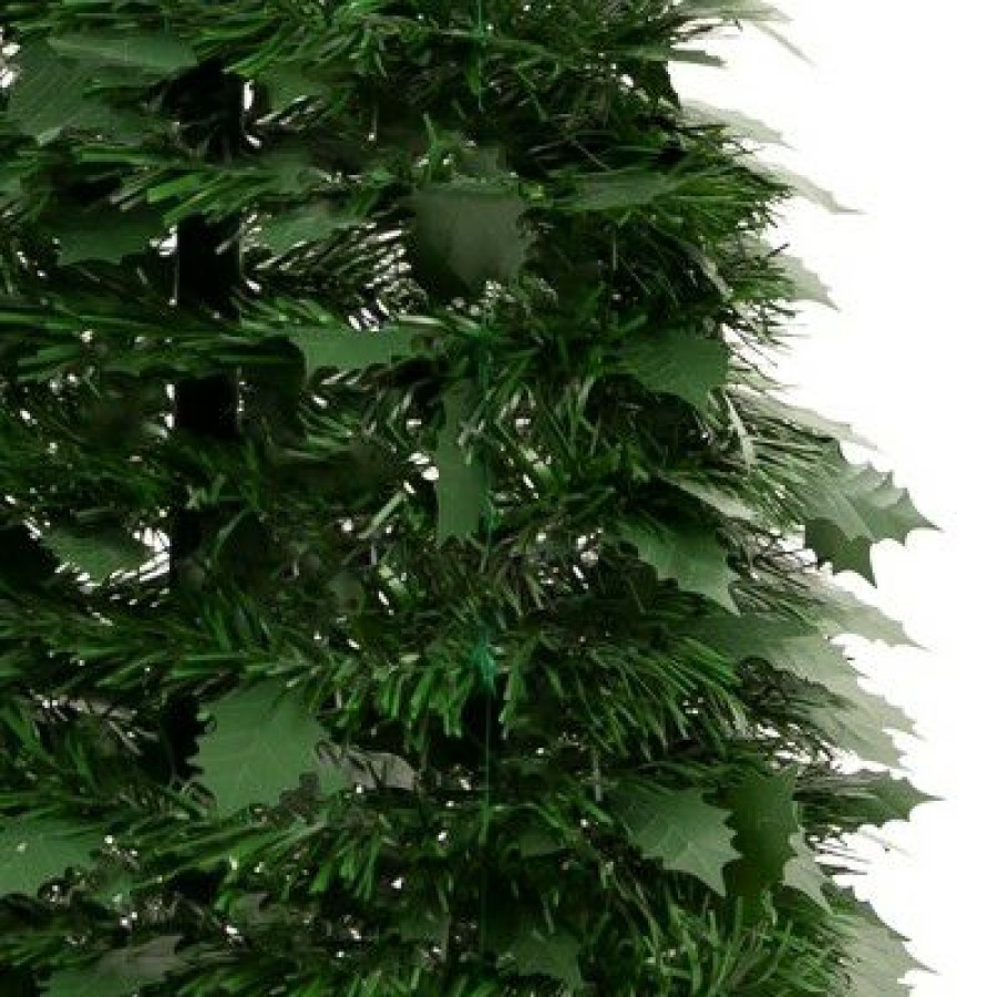 Pine * | Northlight 6 Green Tinsel Pop-Up Artificial Christmas Tree, Unlit