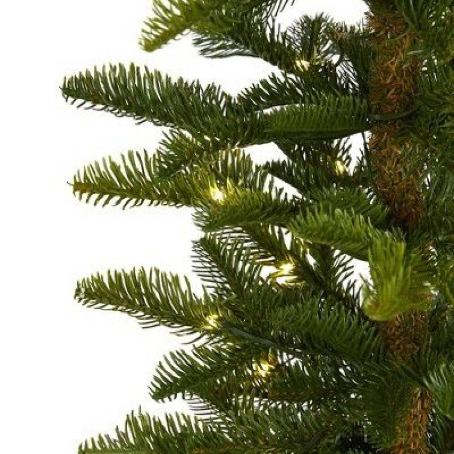 Pine * | 6Ft Nearly Natural Pre-Lit Led Alaskan Alpine Artificial Christmas Tree Clear Lights