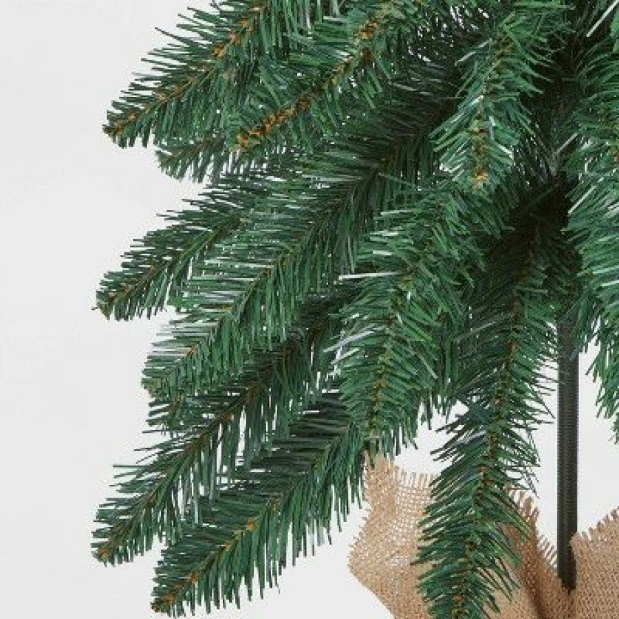 Alberta Spruce * | 3Pc Unlit Downswept Alberta Spruce Artificial Christmas Trees With Burlap Base Wondershop