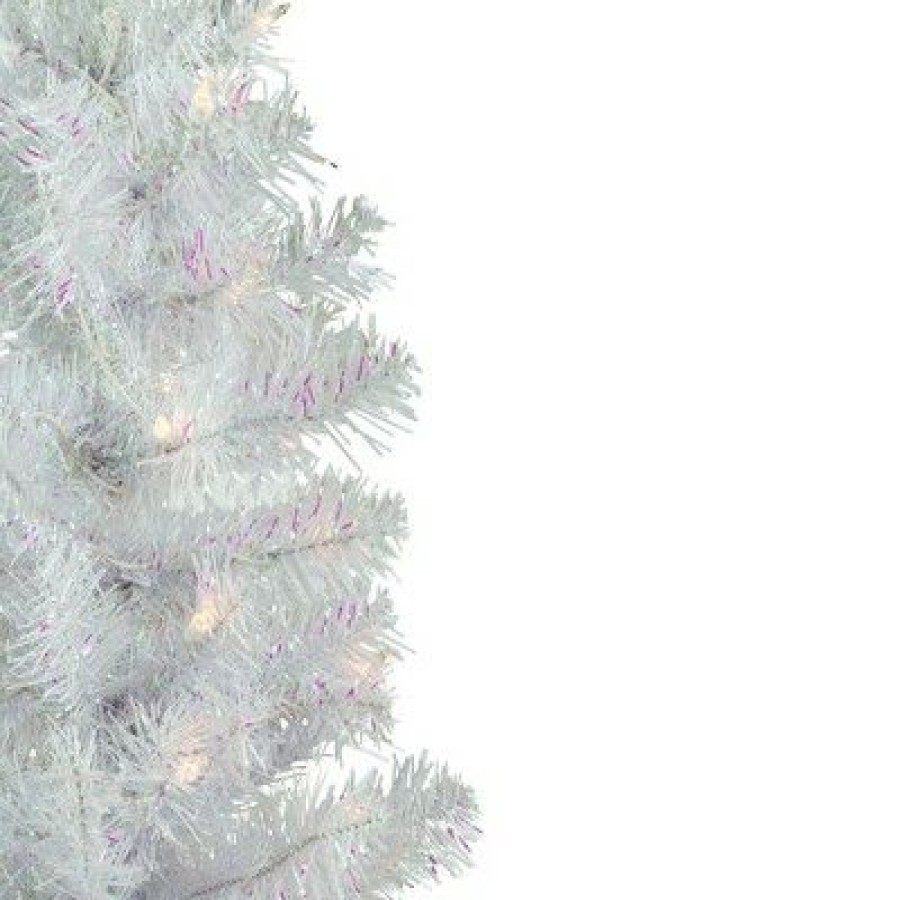 Pine * | Northlight 3 Pre-Lit Rockport White Pine Artificial Christmas Tree, Clear Lights