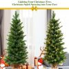 Pine * | Tangkula 3 Tabletop Christmas Tree Pre-Lit Warm White Led Battery Operated W/ Lights & Timer