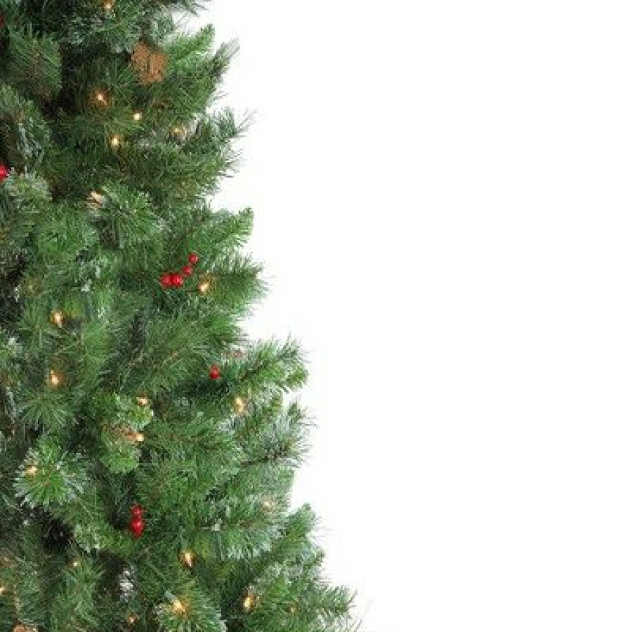 Pine * | Northlight 6.5 Prelit Artificial Christmas Tree Medium Iridescent Mixed Pine Clear Lights