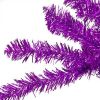 Pine * | Northlight 7 Metallic Purple Tinsel Artificial Christmas Tree Unlit