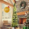 Pine * | Tangkula 9 Artificial Slim Christmas Tree Pencil Shape Home Holiday Decor Green