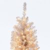 Pine * | 6.5Ft Pre-Lit Rose Gold Tinsel Artificial Christmas Tree Wondershop