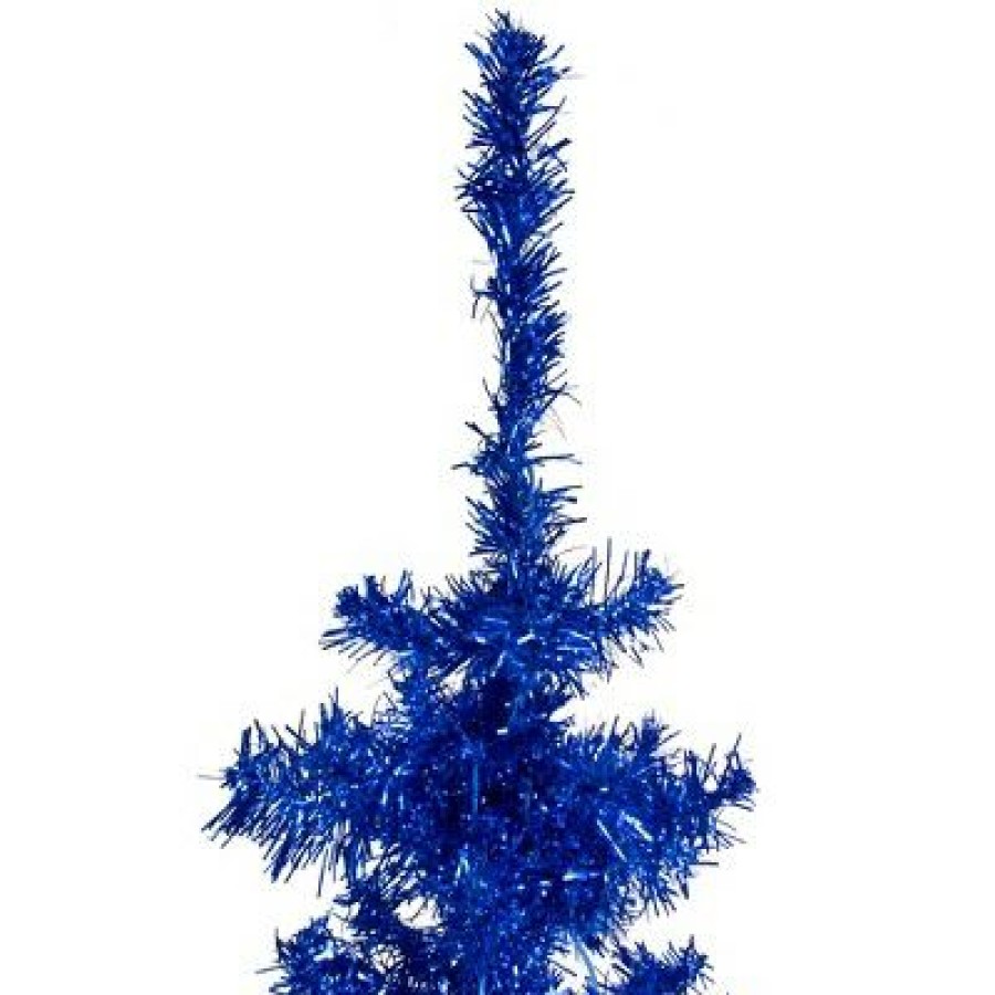 Pine * | Northlight 4 Blue Artificial Tinsel Christmas Tree, Unlit