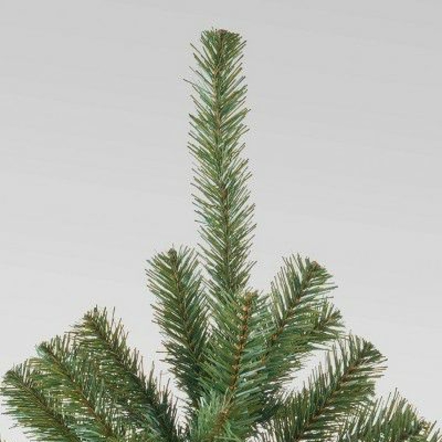 Fir Wood * | 7Ft Noble Fir Hinged Artificial Christmas Tree Christopher Knight Home