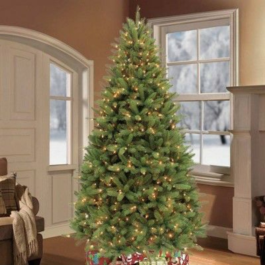 Fir Wood * | 7.5Ft Pre-Lit Artificial Christmas Tree Full Davenport Fir Puleo