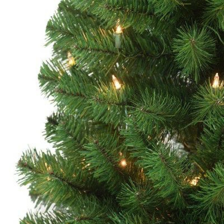 Douglas Fir * | 4.5Ft Puleo Pre-Lit Slim Northern Fir Artificial Christmas Tree Clear Lights