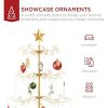 Unidentified Plant Variety * | Best Choice Products Wrought Iron Ornament Display Christmas Tree W/ Easy Assembly, Stand