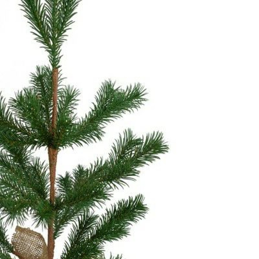 Pine * | Northlight 2 Ponderosa Pine Artificial Christmas Tree Jute Base Decoration Unlit