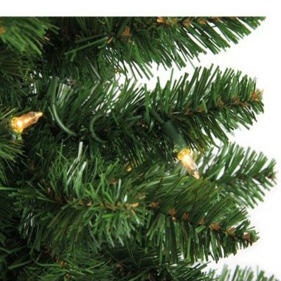 Pine * | Northlight 6 X 20 Pre-Lit Traditional Green Pine Pencil Artificial Christmas Tree Clear Lights