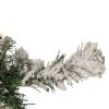 Pine * | Northlight 3 Pre-Lit Heavily Flocked Medium Pine Artificial Christmas Tree Warm White Led Lights