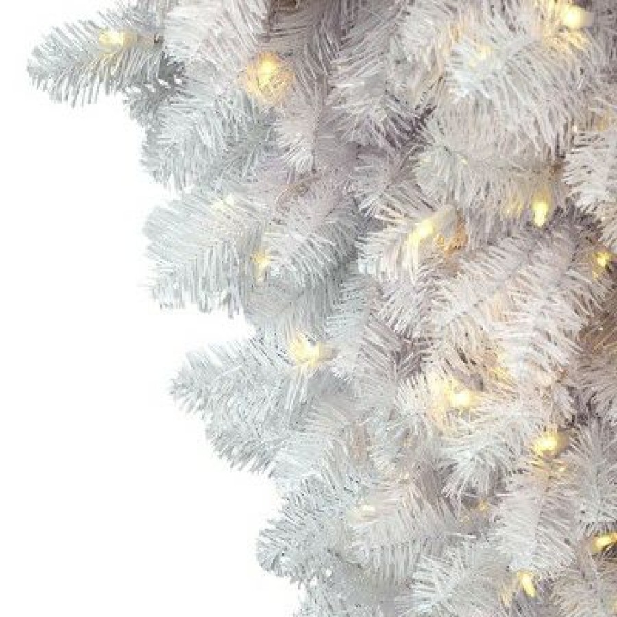 Unidentified Plant Variety * | Vickerman 6 X 61 White Upside Down Artificial Christmas Tree