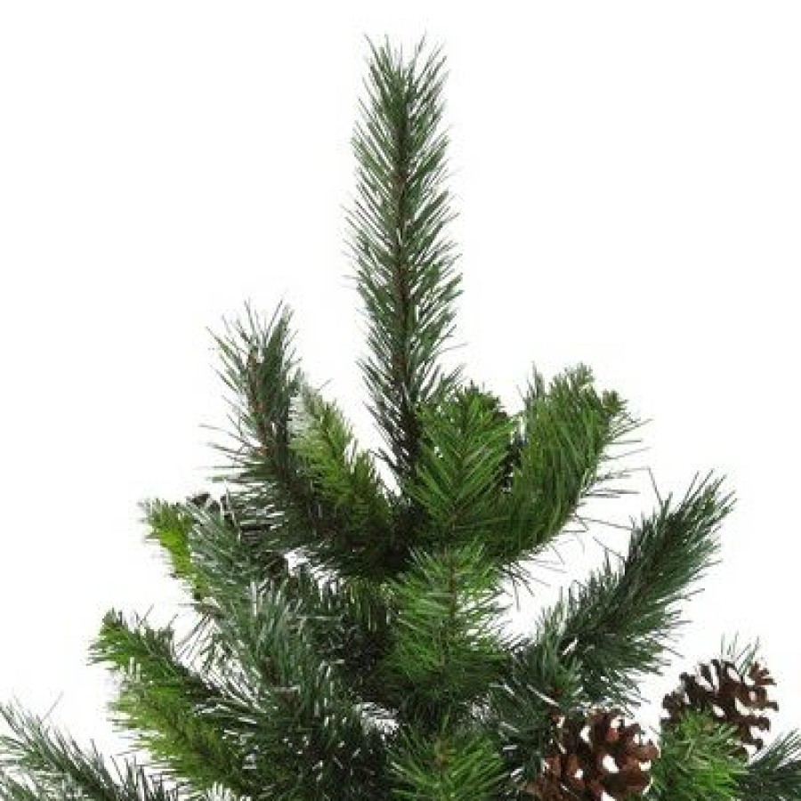 Pine * | Northlight 7 Full Snowy Delta Pine With Cones Artificial Christmas Tree, Unlit