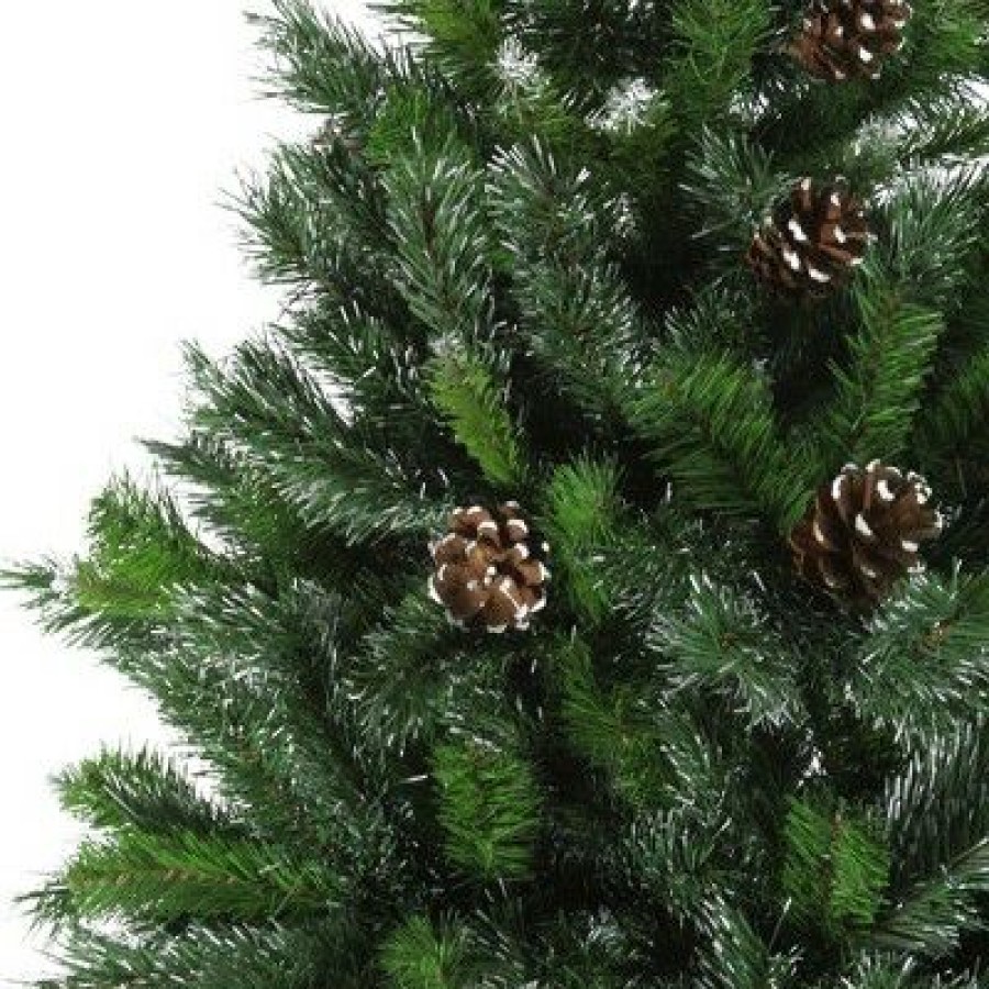 Pine * | Northlight 7 Full Snowy Delta Pine With Cones Artificial Christmas Tree, Unlit