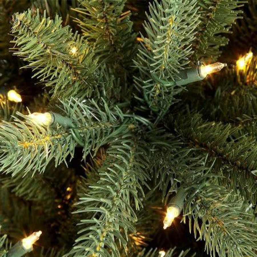 Fir Wood * | Puleo 6.5Ft Pre-Lit Artificial Christmas Tree Geneva Fir