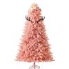 Unidentified Plant Variety * | Treetopia Luxe La Vie En Rose 6 Foot Artificial Prelit Full Bodied Christmas Tree Holiday Decoration With White Led Lights, Premium Stand & Foot Pedal