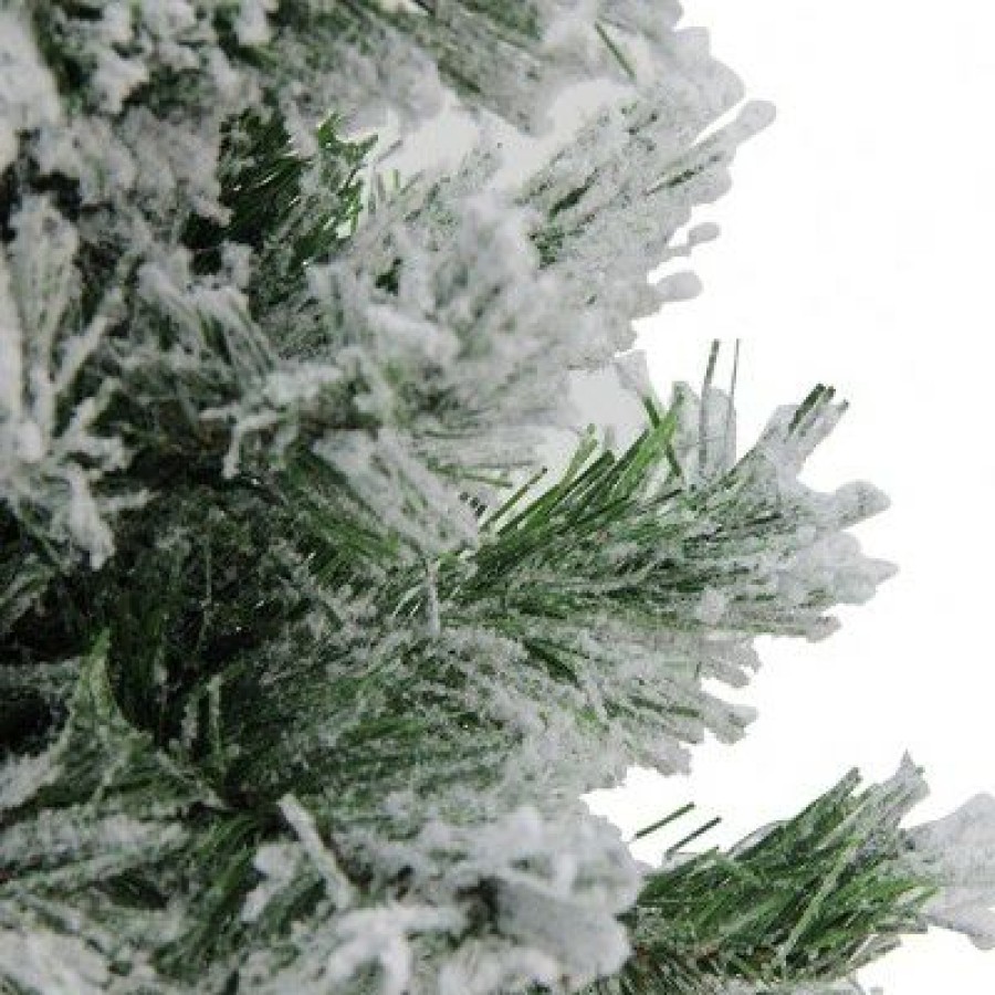 Pine * | Northlight 18 Flocked Pine Medium Artificial Christmas Tree In Burlap Base Unlit