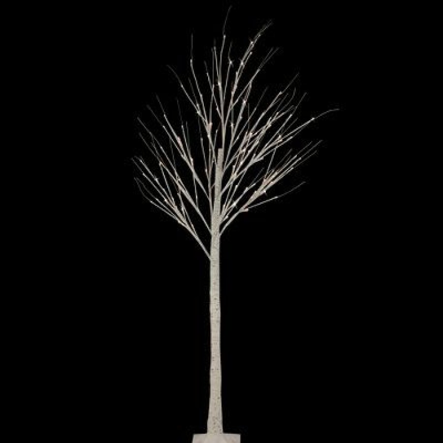 Pine * | Northlight 6 Led Lighted White Christmas Twig Tree Warm White Lights