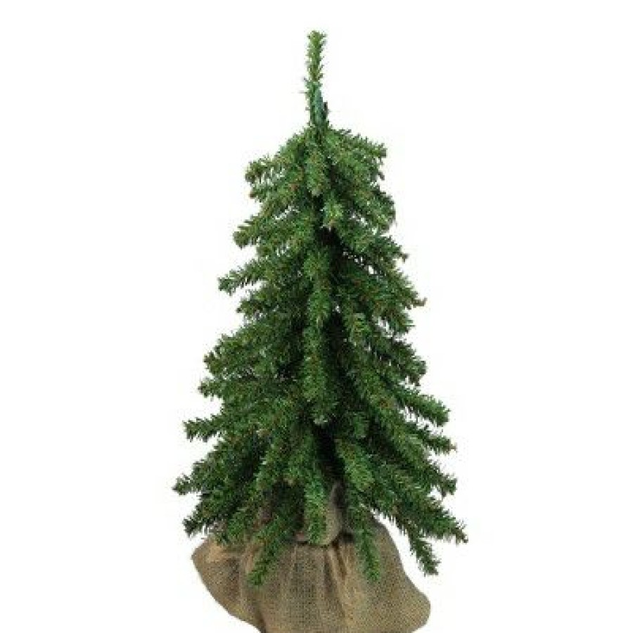 Pine * | Northlight 12 Potted Downswept Mini Village Pine Medium Artificial Christmas Tree Unlit