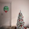 Pine * | National Tree Company 4.5Ft National Christmas Tree Company Pre-Lit Snowy Bristle Pine Artificial Christmas Tree With Red & Silver Ornaments & 150 Clear Lights