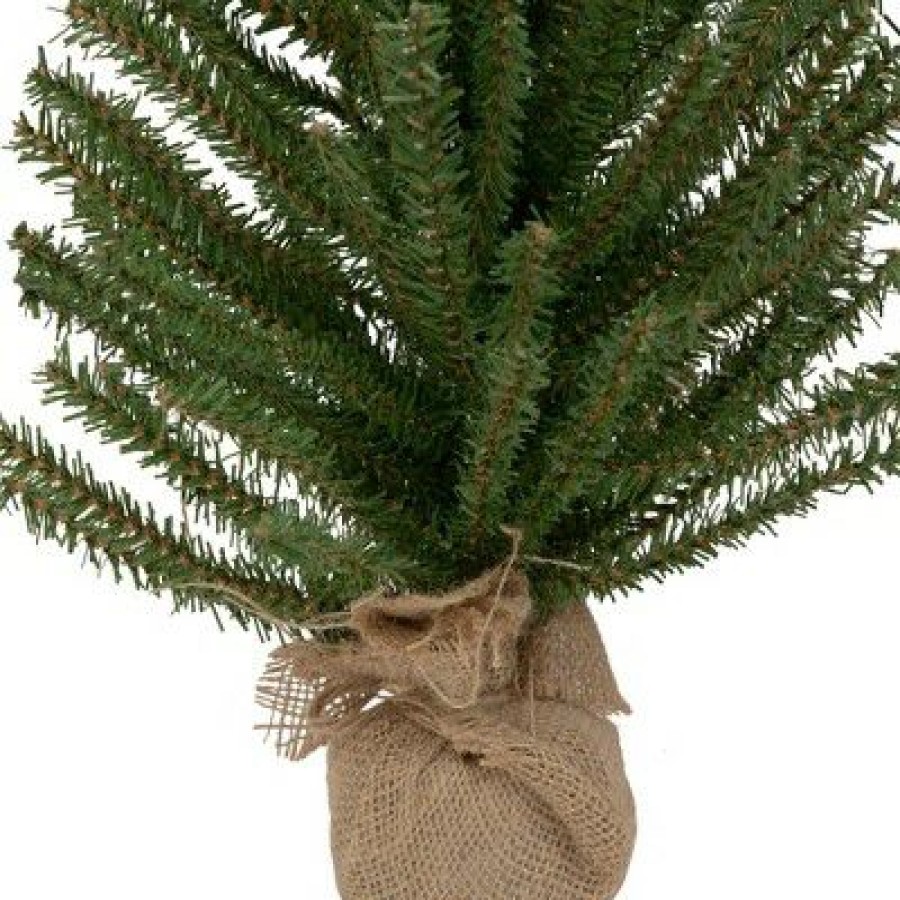 Pine * | Northlight 24 Traditional Scottsdale Mini Pine Artificial Christmas Tree With Burlap, Unlit