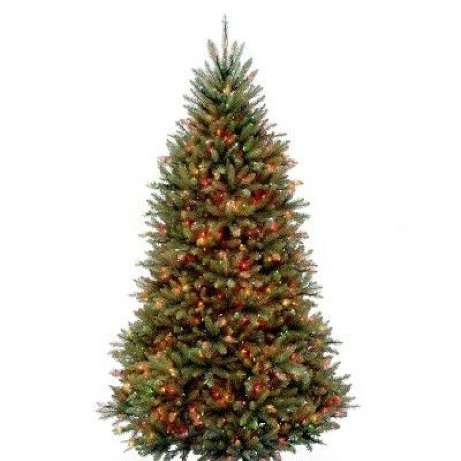 Fir Wood * | National Tree Company 7.5Ft Pre-Lit Dunhill Fir Hinged Full Led Artificial Tree With 700 Low Voltage Dual Led Lights With 9 Function Footswitch