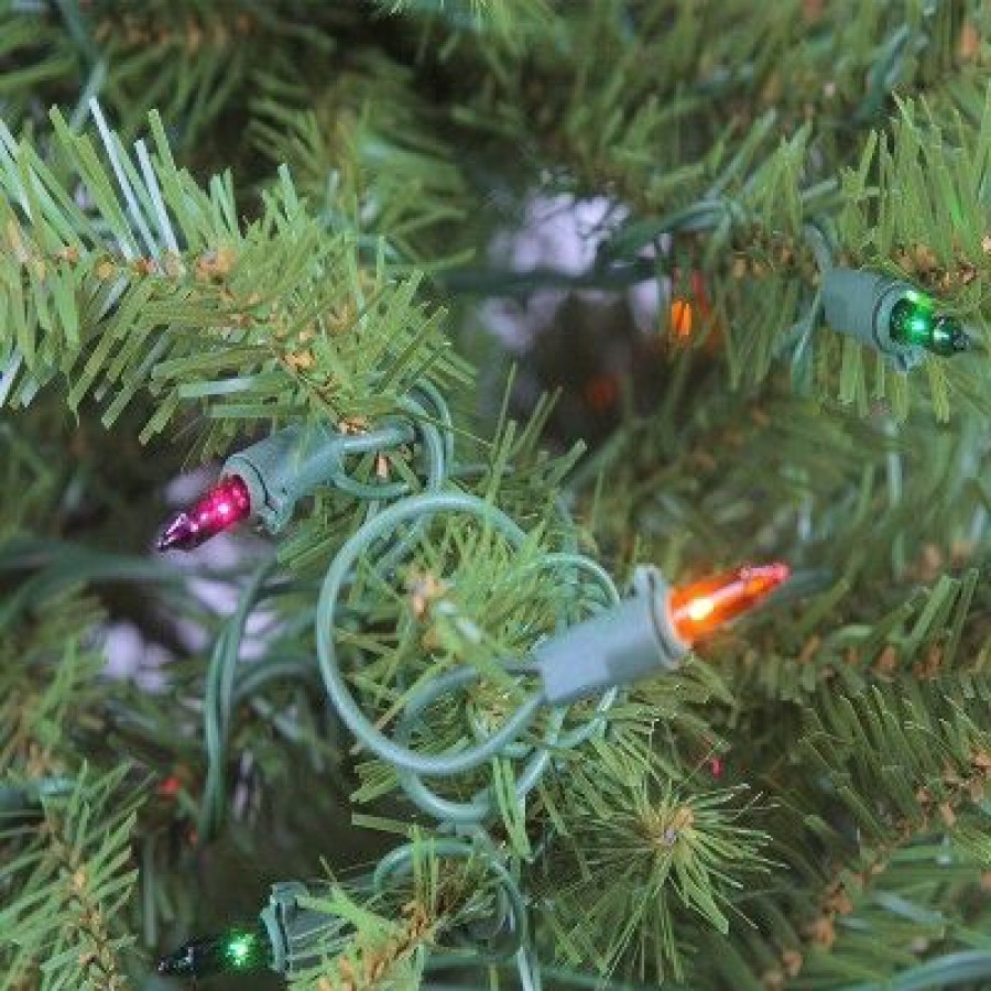 Pine * | Northlight 4 Pre-Lit Northern Pine Full Artificial Christmas Tree Multicolor Lights