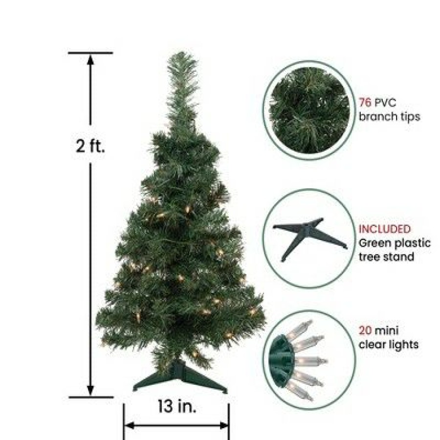 Fir Wood * | Northlight 2 Pre-Lit Slim Blackwater Fir Artificial Christmas Tree Clear Lights