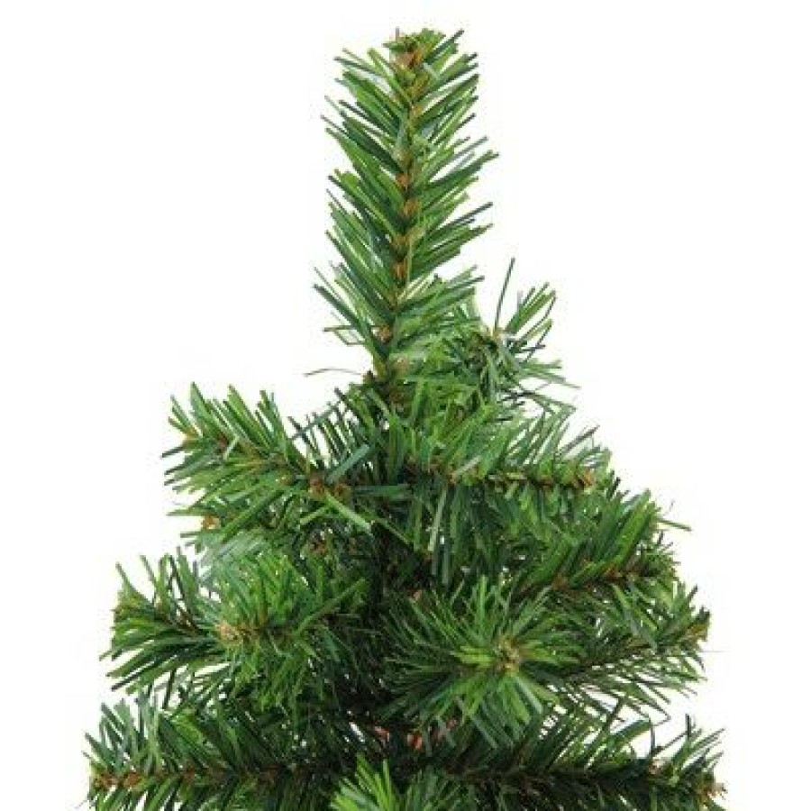 Pine * | Northlight 10 Alpine Medium Artificial Christmas Tree With Wooden Base Unlit